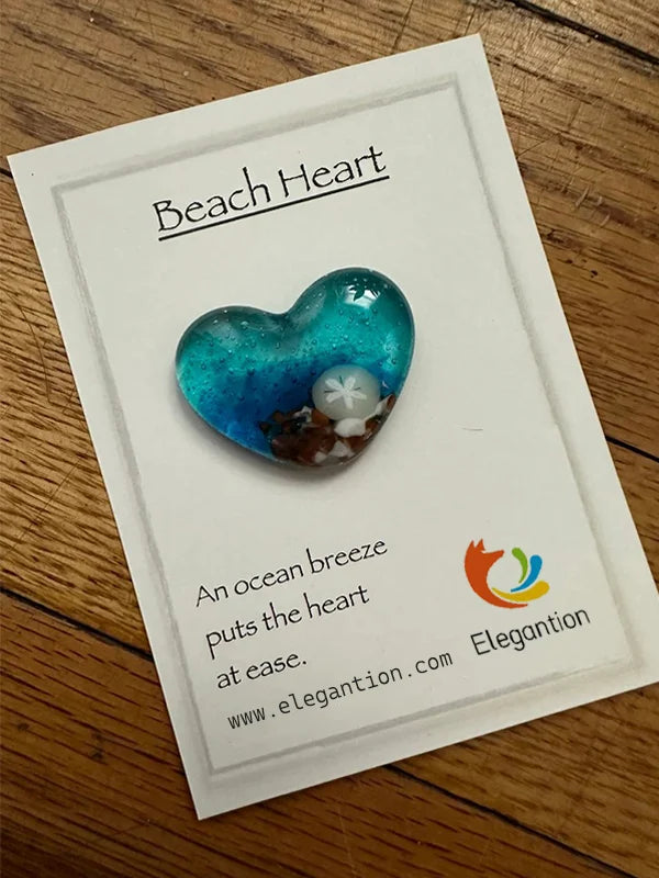 Glass Beach Pocket Heart