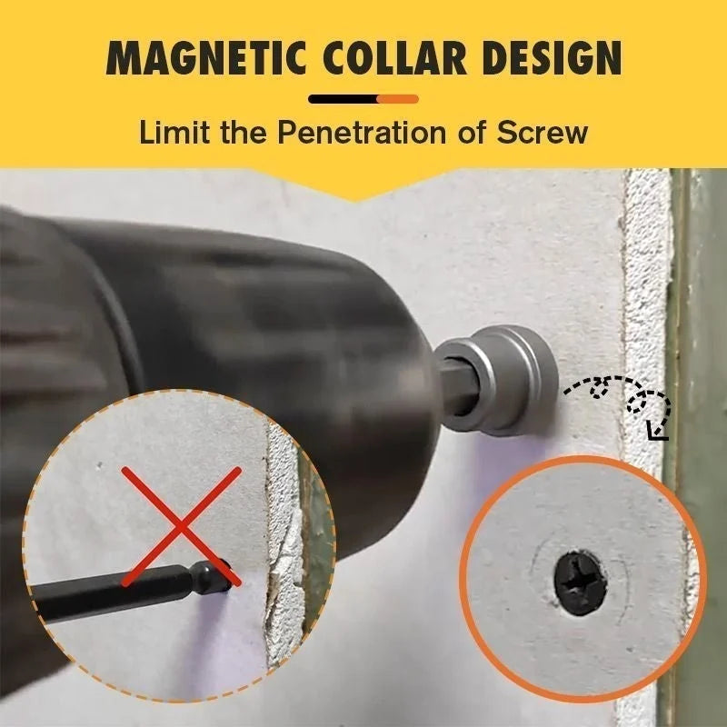 Magnetic Collar Positioning Screwdriver Bits