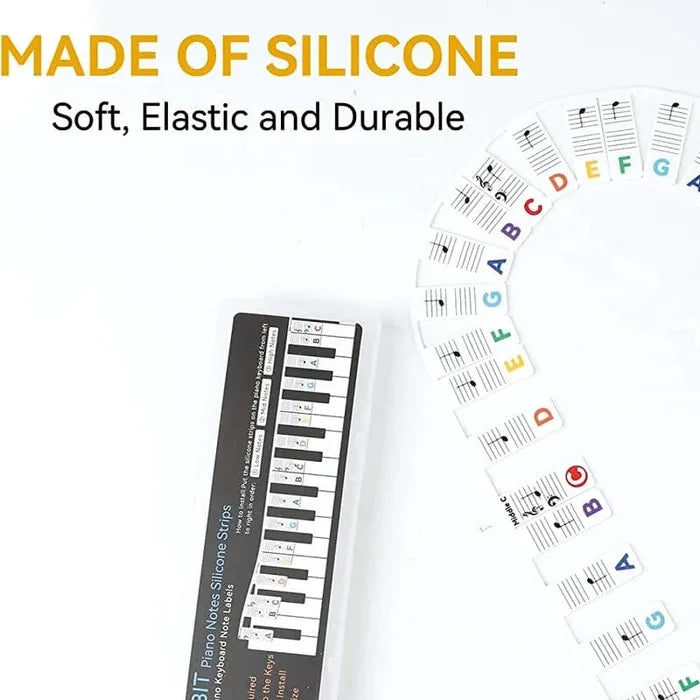 3 PCS Removable Piano Keyboard Note Labels(49% OFF)