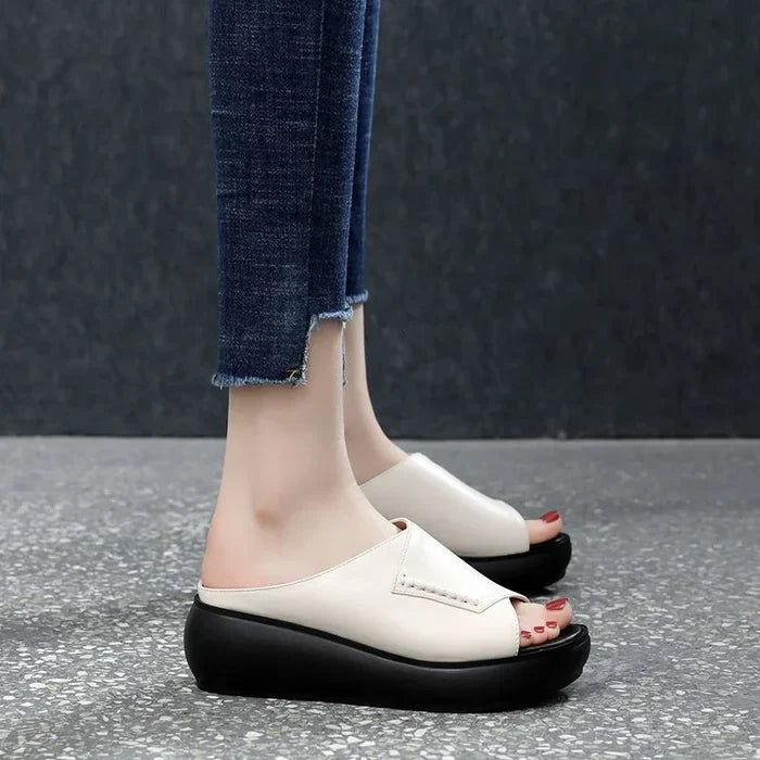 Women's New Thick-Bottomed Fish Mouth Slippers