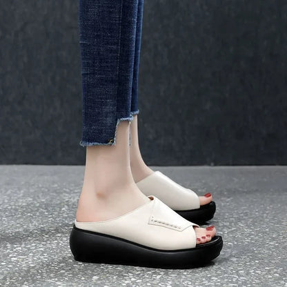 Women's New Thick-Bottomed Fish Mouth Slippers