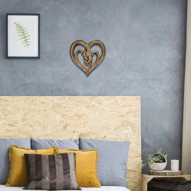 Heart Holding Hands Wall Décor - Forever Love