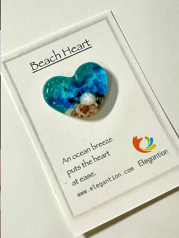 Glass Beach Pocket Heart