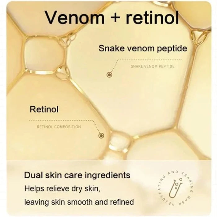 Retinol snake venom gold mask