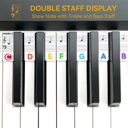 3 PCS Removable Piano Keyboard Note Labels(49% OFF)