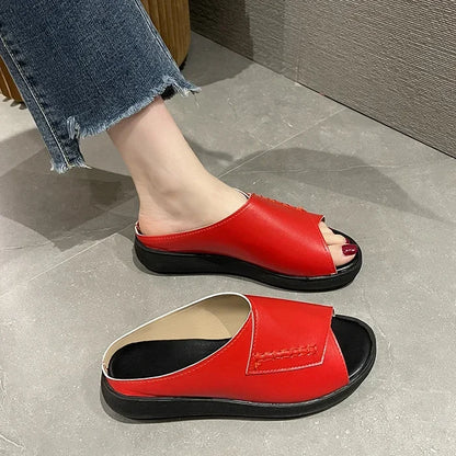 Women's New Thick-Bottomed Fish Mouth Slippers