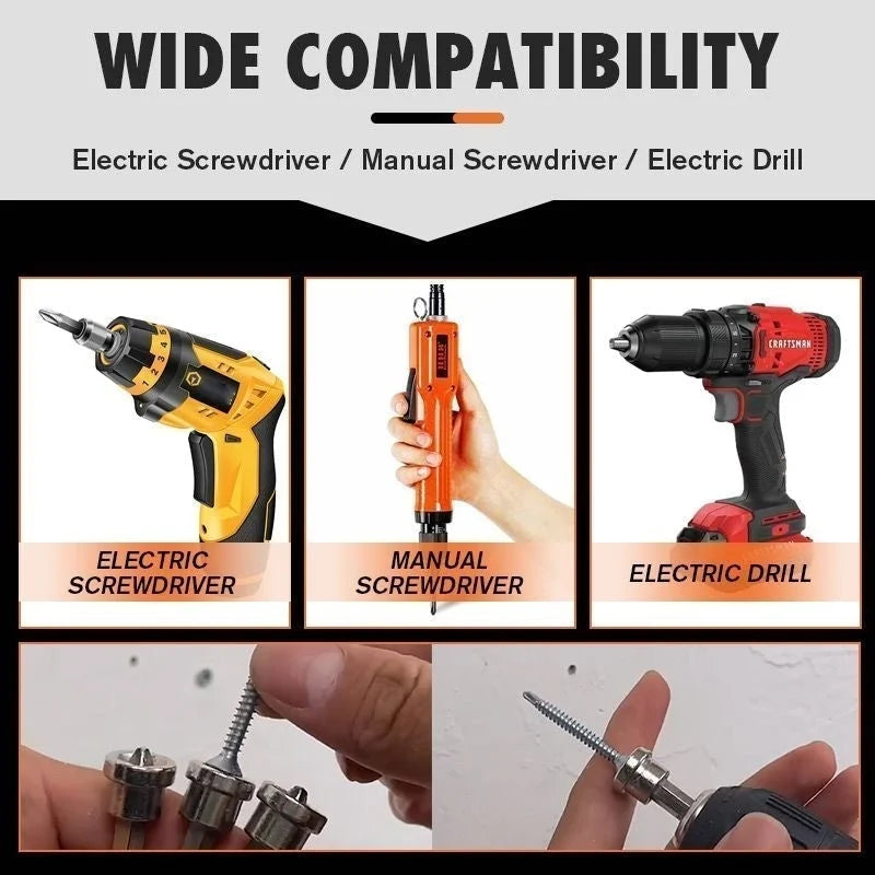 Magnetic Collar Positioning Screwdriver Bits